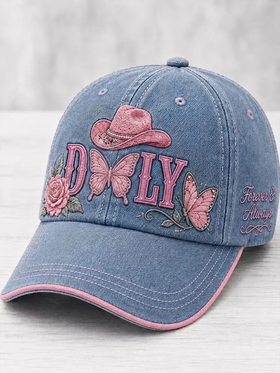 Retro Commemorative Printed Washed Hat