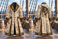 🗺️ Men's Treasure Map & Skull Flag Pirate Coat