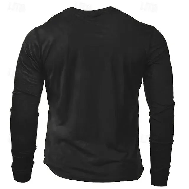 Halloween Men's Skull Graphic Skeleton 3d Print Long Sleeve T-shirt