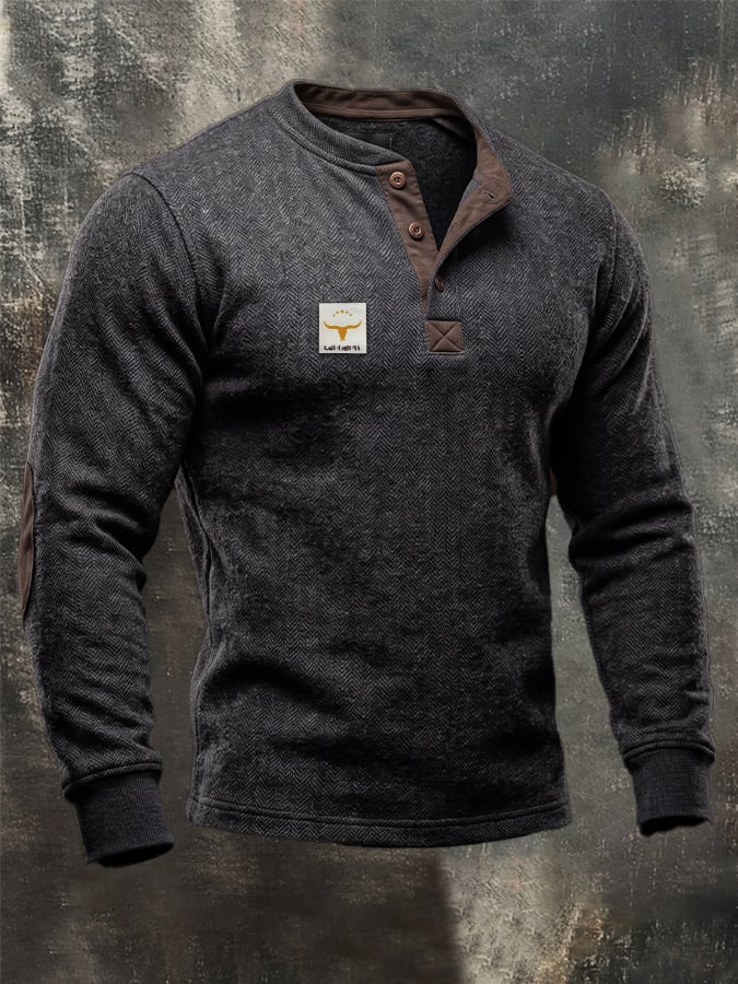 Men's Vintage Comfortable Henley T-Shirt