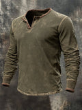Men's Vintage Comfortable Henley T-Shirt