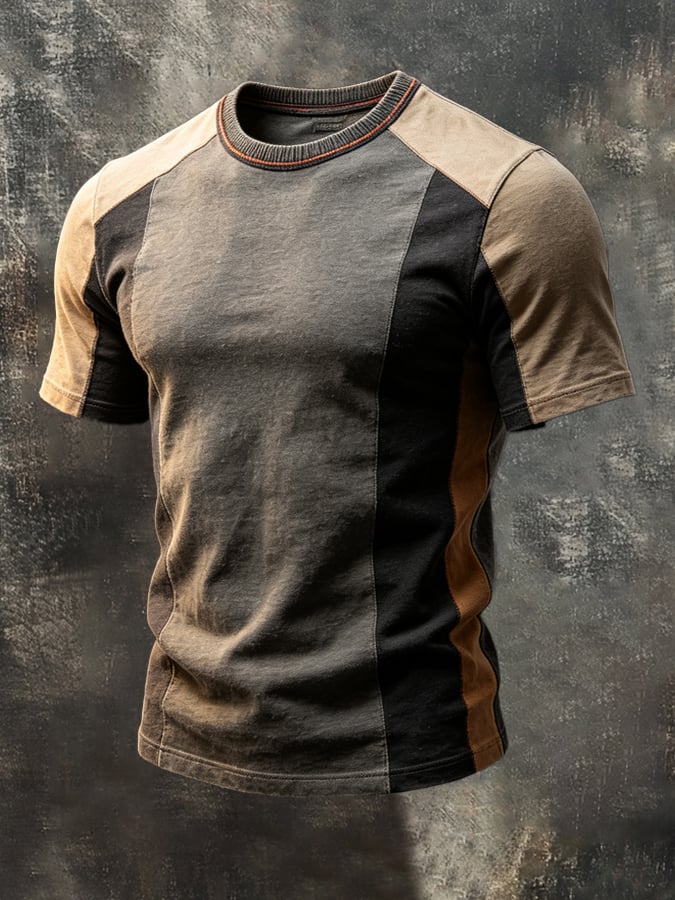 Men's Vintage Viking-Print T-Shirt