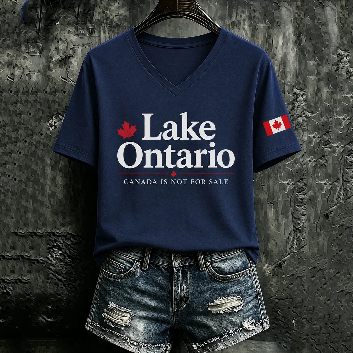 Women's Retro Lake Ontario Always And Forever Print T-shirt