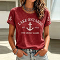 Lake Ontario 1615 Printed Women's Crew Neck T-shirt
