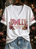 Women's Commemorative Print Casual T-Shirt