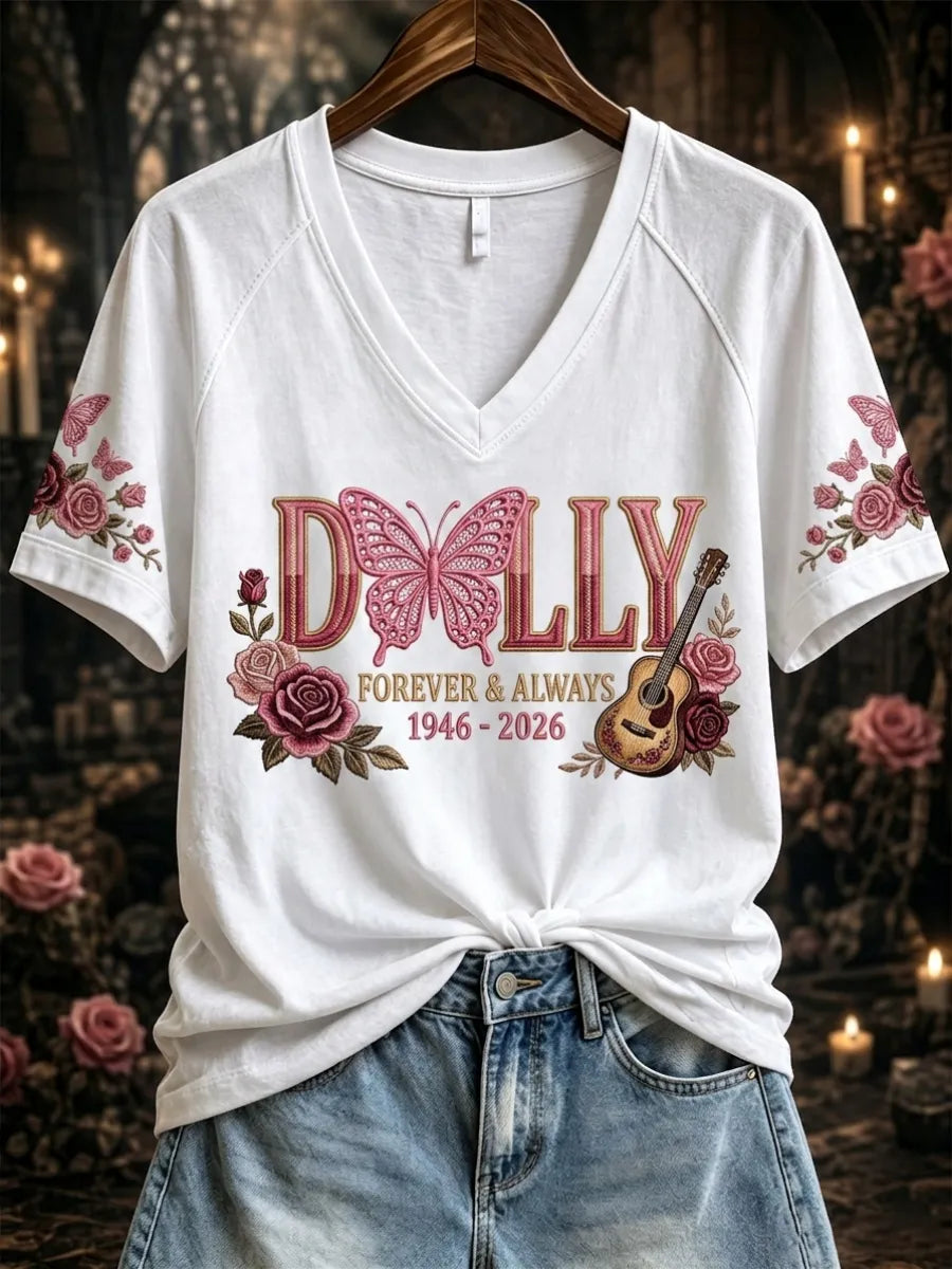 Women's Commemorative Print Casual T-Shirt