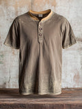 Fashionable, breathable, lightweight, stretchy Henley T-shirt for men