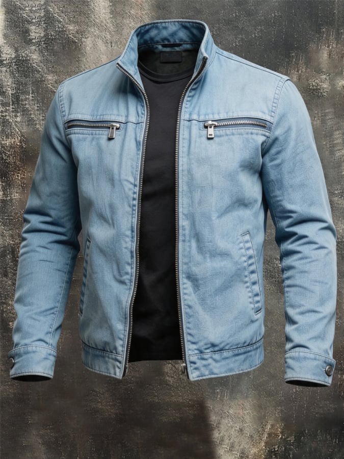 Men's Vintage-Wash Comfortable Outdoor Jacket
