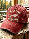 Vintage 1615 Lake Ontario Art Universal Baseball Cap