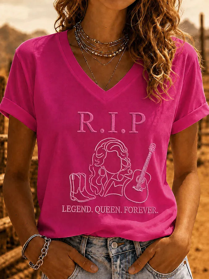 Women'S Country Music Printed Casual T-Shirt