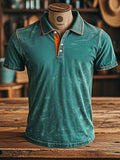 Classic retro polo shirt for men