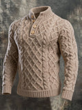 Men’s Vintage-Style Comfortable Knitted Sweater/Sweatshirt