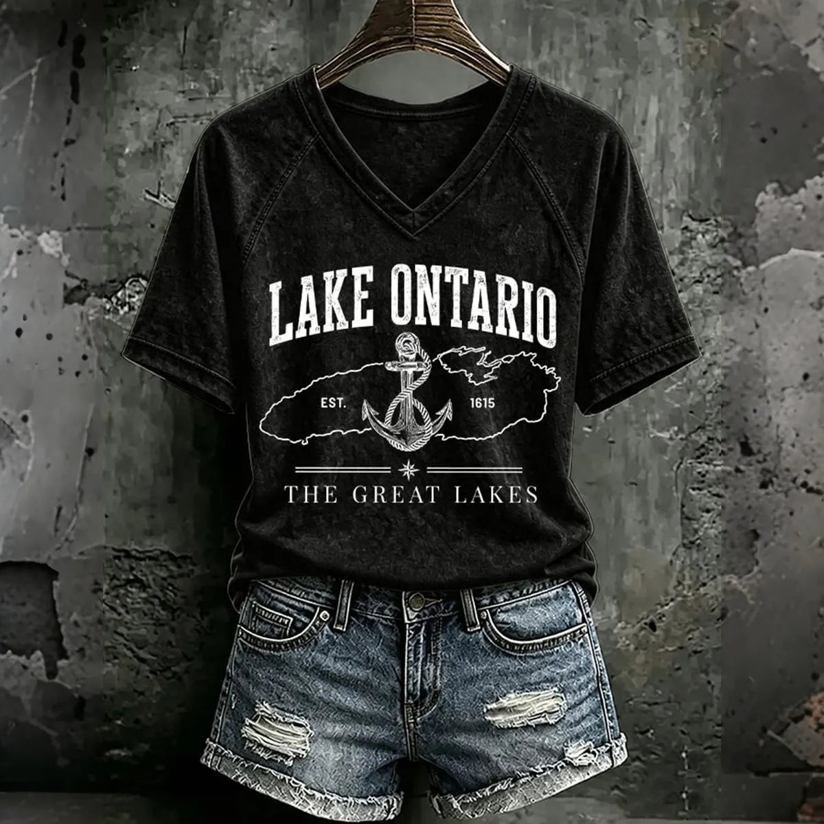 Women’s Lake Ontario Printed Casual T-shirt