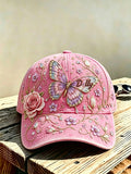Retro Commemorative Printed Washed Hat