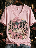 Women's Commemorative Print Casual T-Shirt