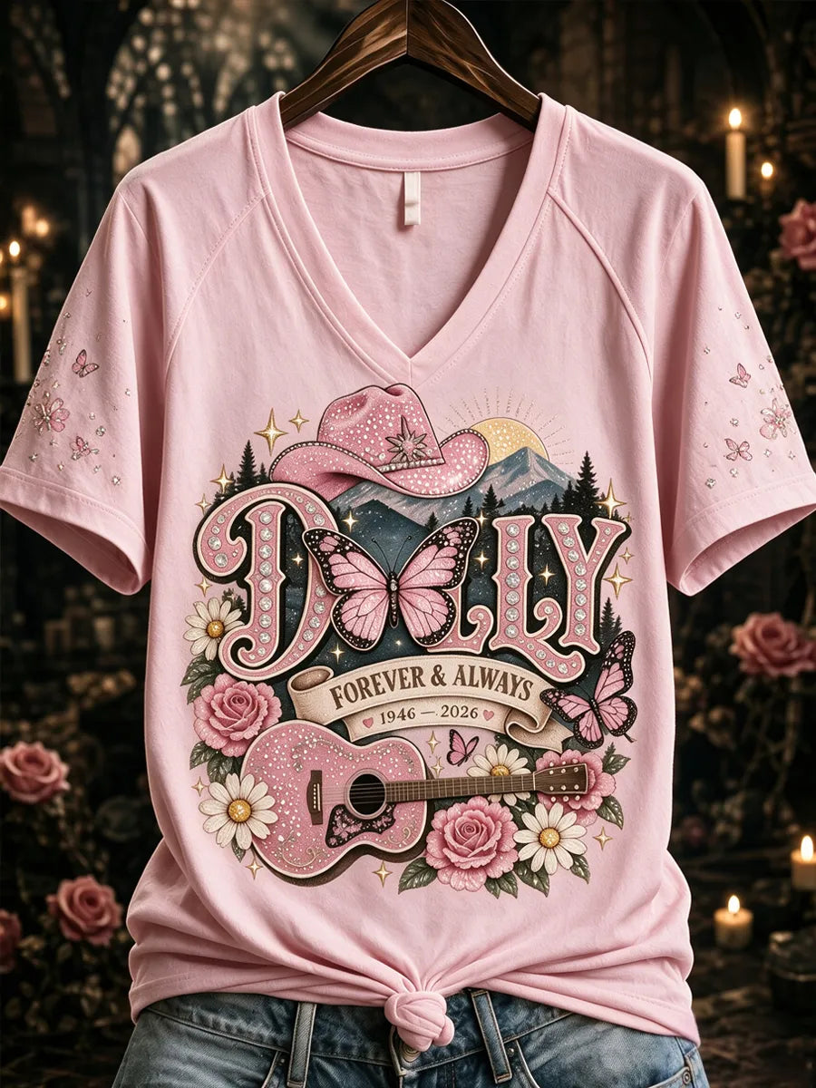 Women's Commemorative Print Casual T-Shirt