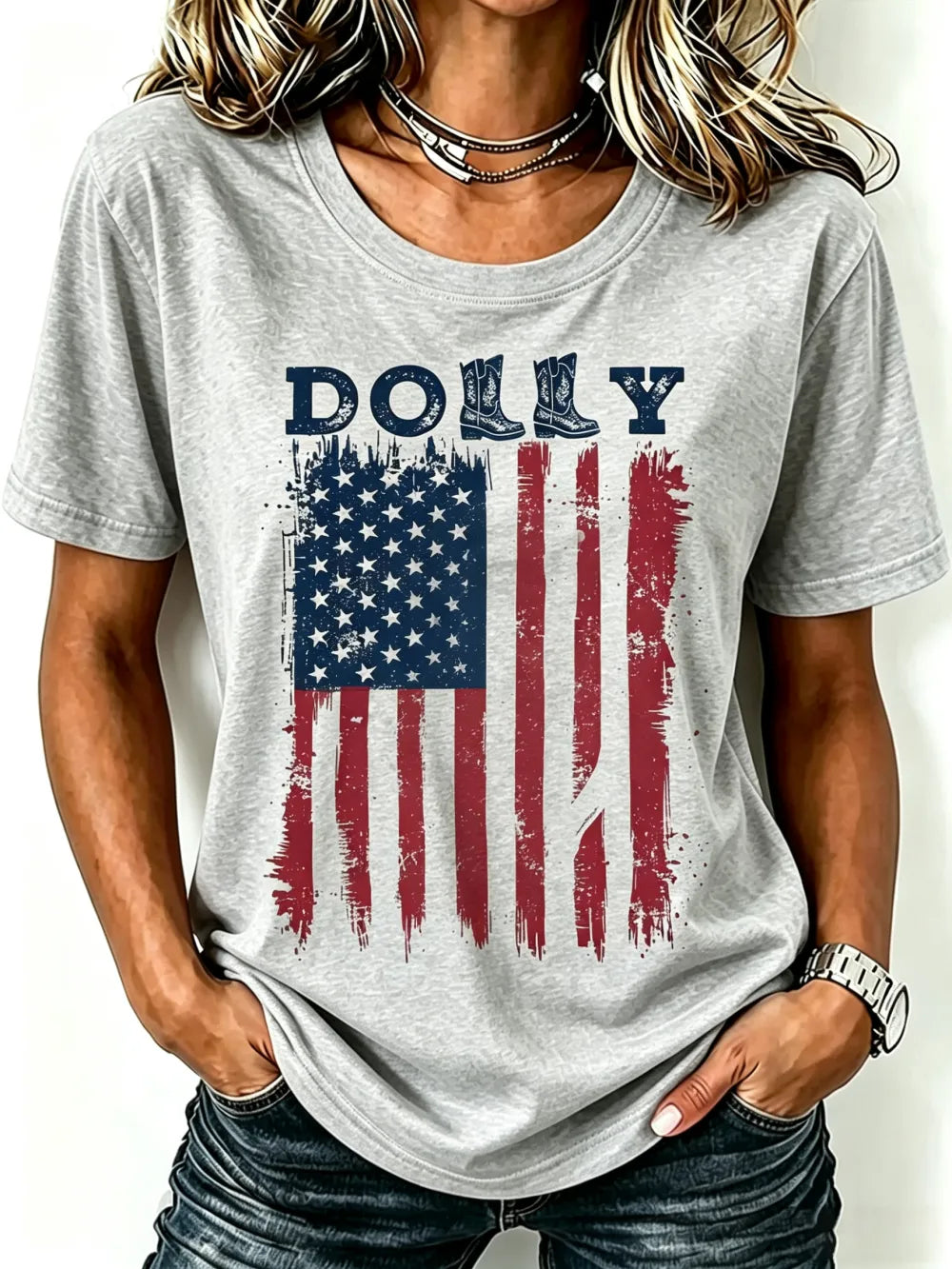Women'S Commemorative Printed Casual T-Shirt