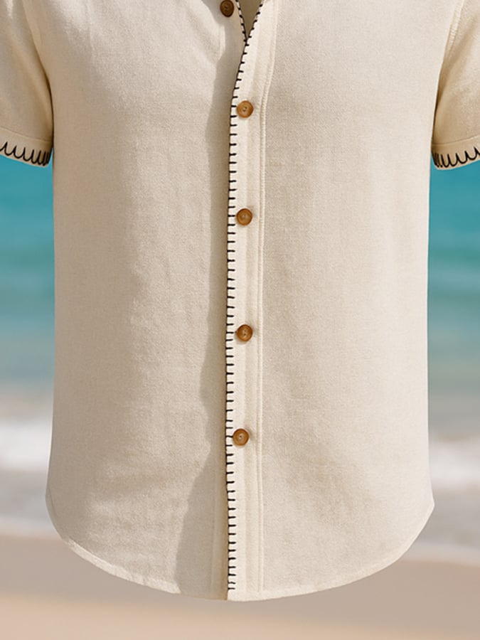 Stylish casual short sleeve shirt for men