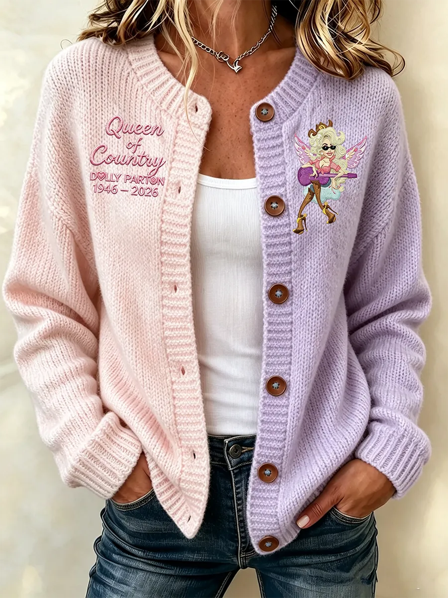 Women's Pink Witch Knitted Cardigan