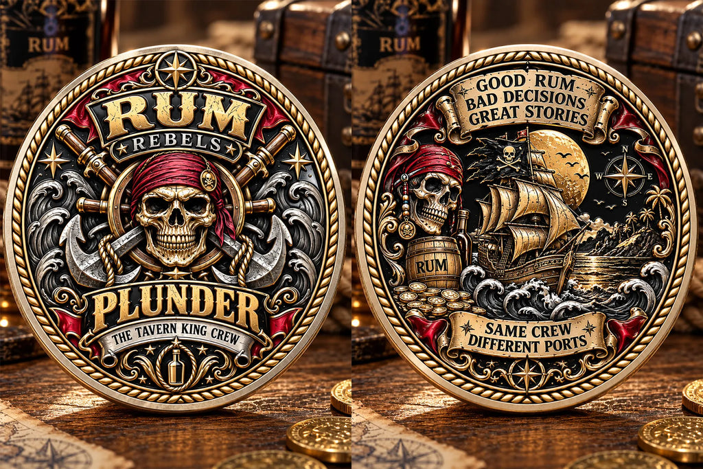 Rum Rebels “Plunder” Pirate Commemorative Medallion