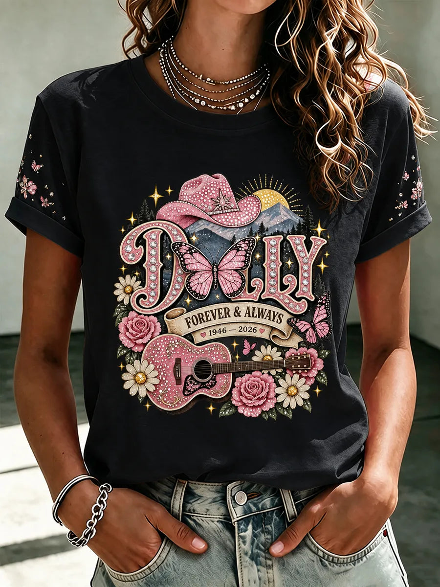 Women'S Commemorative Printed Casual T-Shirt