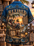 Men’s Vintage Old Salt Pirate Short Sleeve Shirt