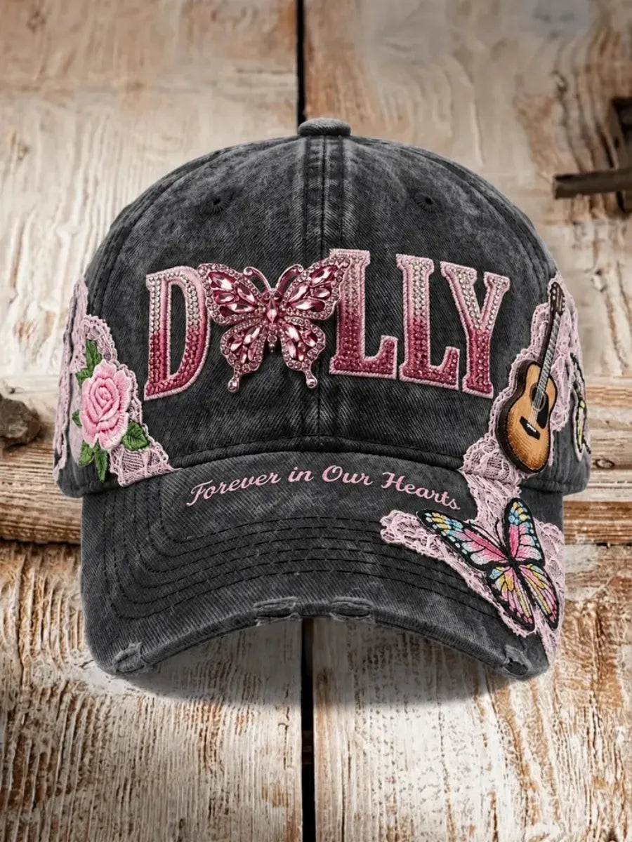 Retro Commemorative Printed Washed Hat