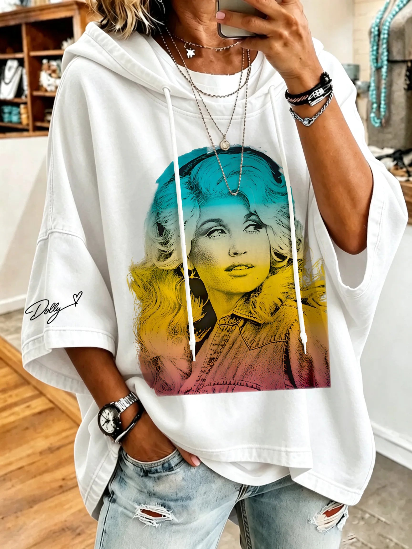 Women's Forever Our Queen of Country Casual Hoodie