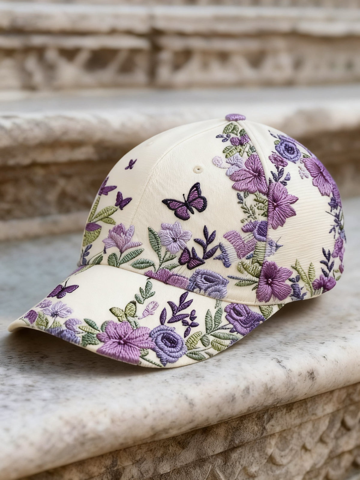 Women's Retro Bohemian Floral Print Casual Hat
