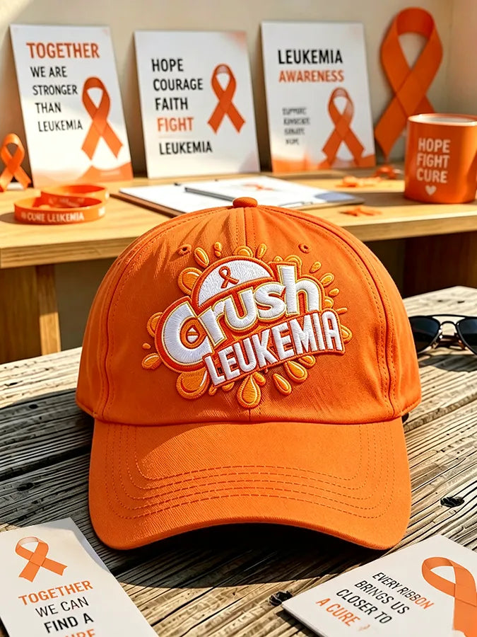 Unisex Leukemia Awareness Print Baseball Cap