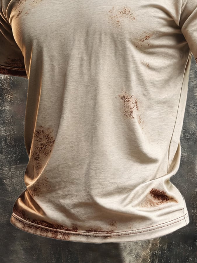 Men's Vintage Viking-Print T-Shirt
