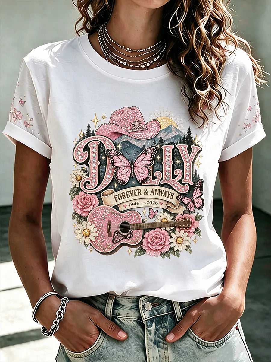 Women'S Commemorative Printed Casual T-Shirt