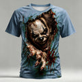 Halloween Men's Optical Illusion Creepy Clown 3d T-shirt