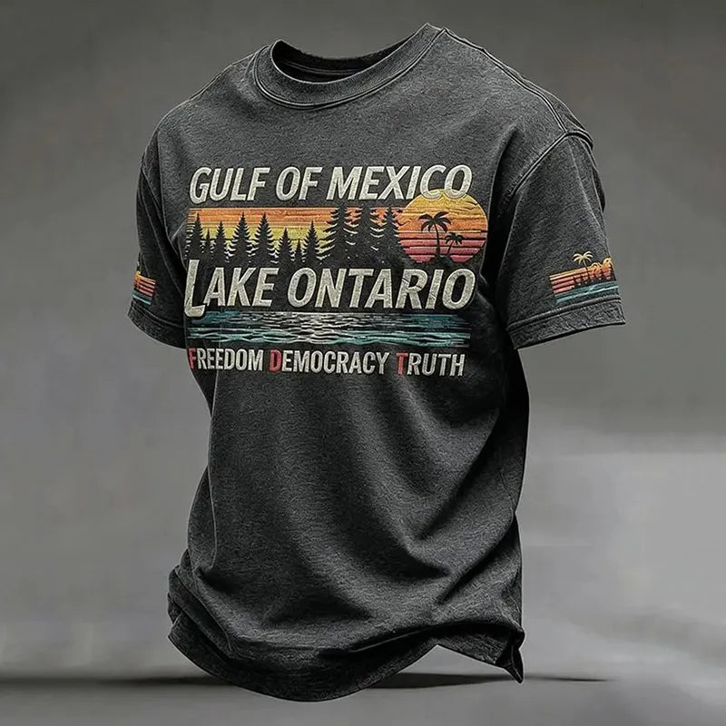 Men's Lake Ontario Printed Short Sleeve T-shirt