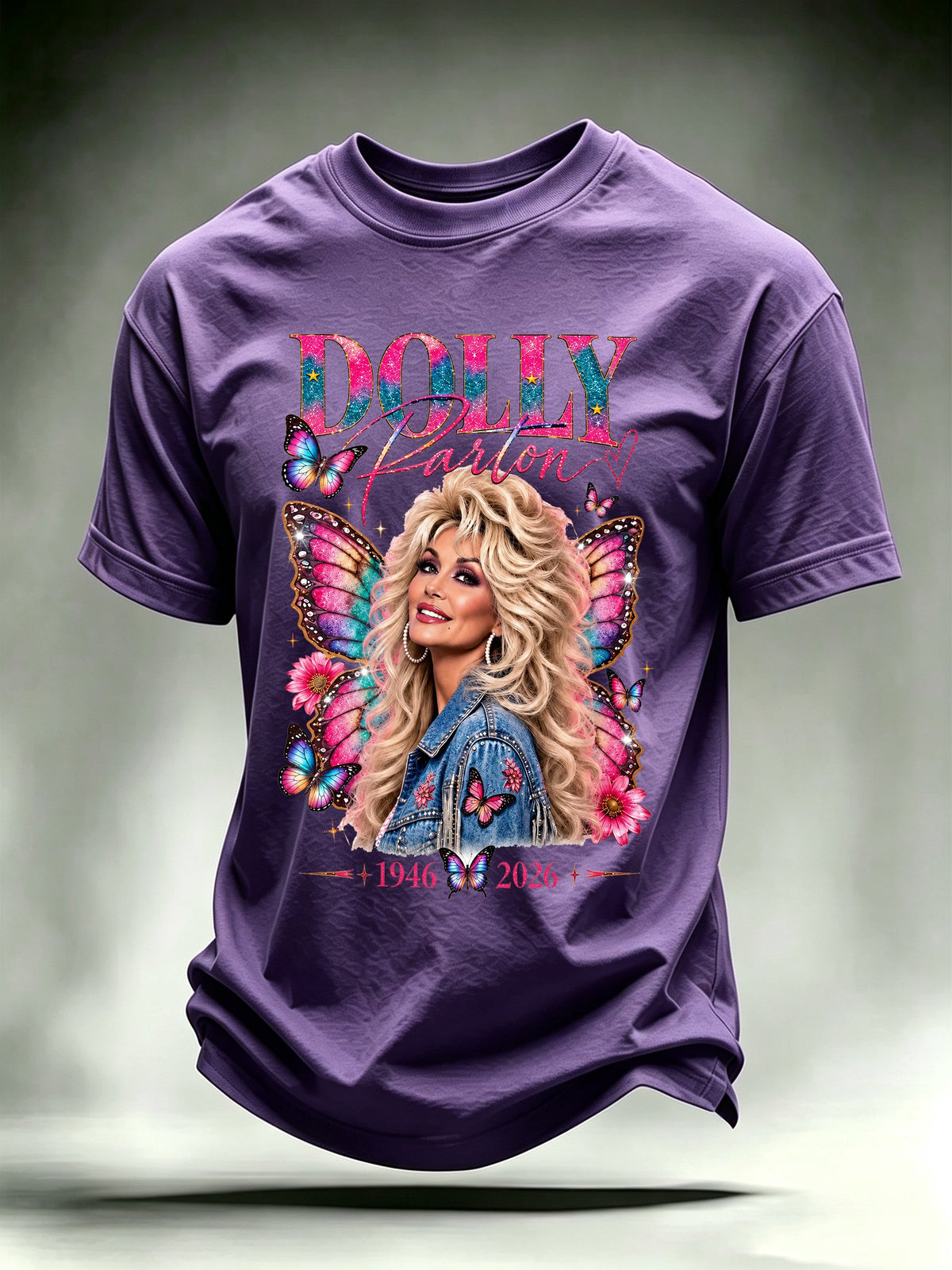 Men's Vintage Country Music Tribute Parton Tour T-Shirt