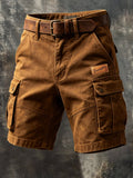 Men's Retro Outdoor Durable Ripstop Multifunctional Shorts