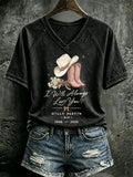 Women'S Country Music Printed Casual T-Shirt