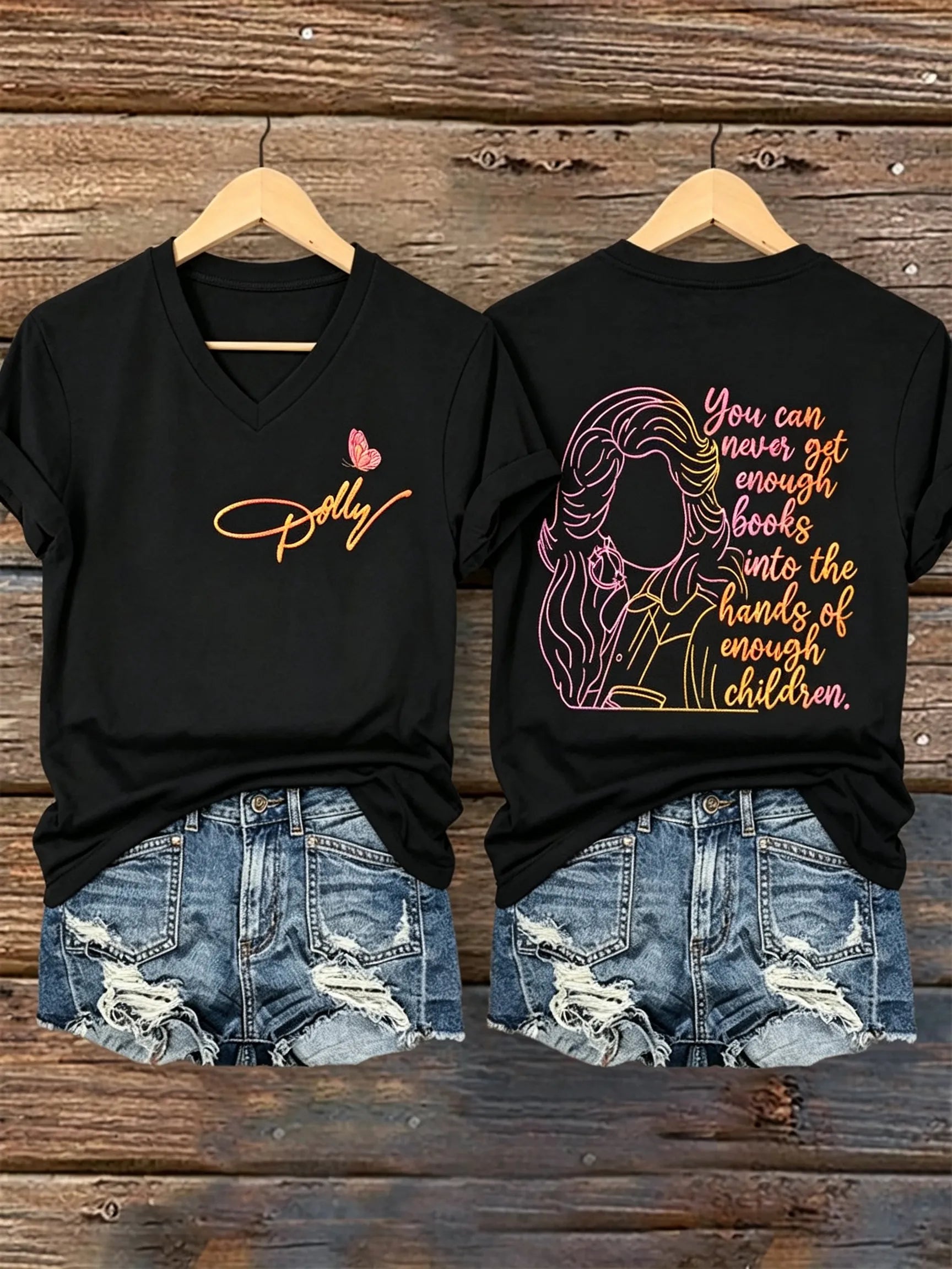 Women's Country Music Legend Tribute Print T-shirt