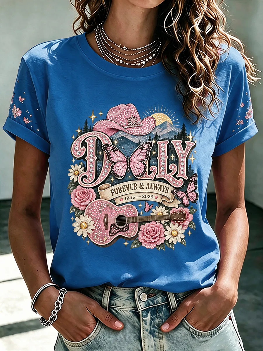 Women'S Commemorative Printed Casual T-Shirt