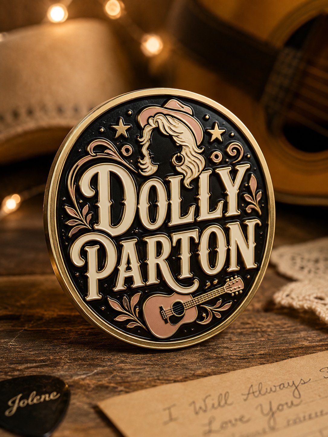 Dolly Parton Tribute Print Badge