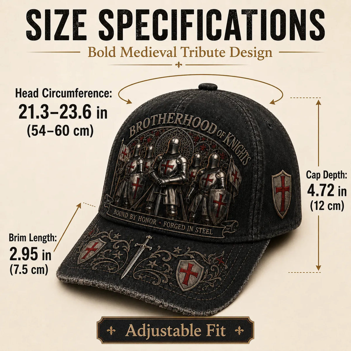 ⚔️ Brotherhood Of Knights Honor Cap