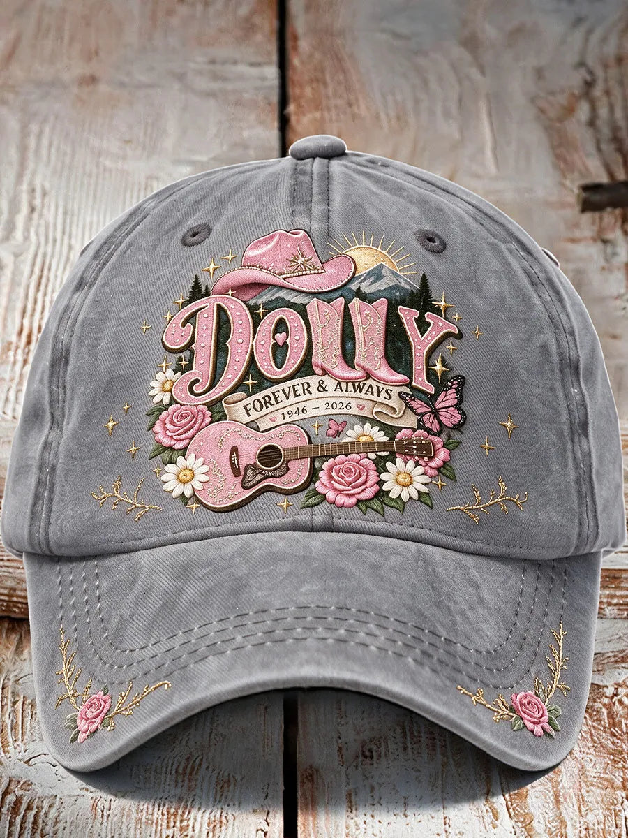 Unisex Legendary Country Singer Print Hat