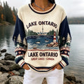Women's Lake Ontario Always And Forever Printed Sweater