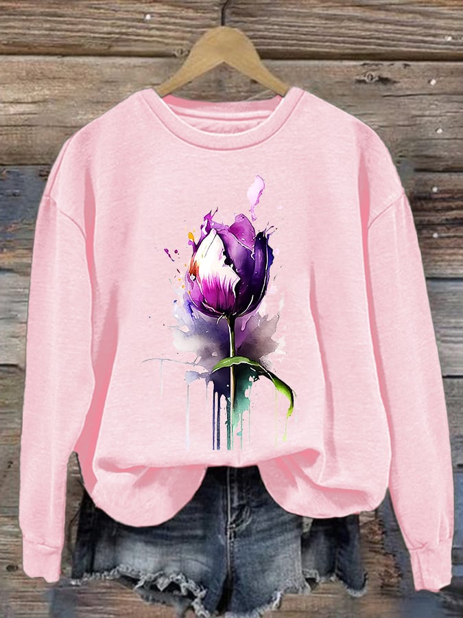 Women's Alzheimer's Printed Sweatshirt