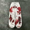 Women's Bloodstained Series Muscle "i'm Broken" Printed Pants
