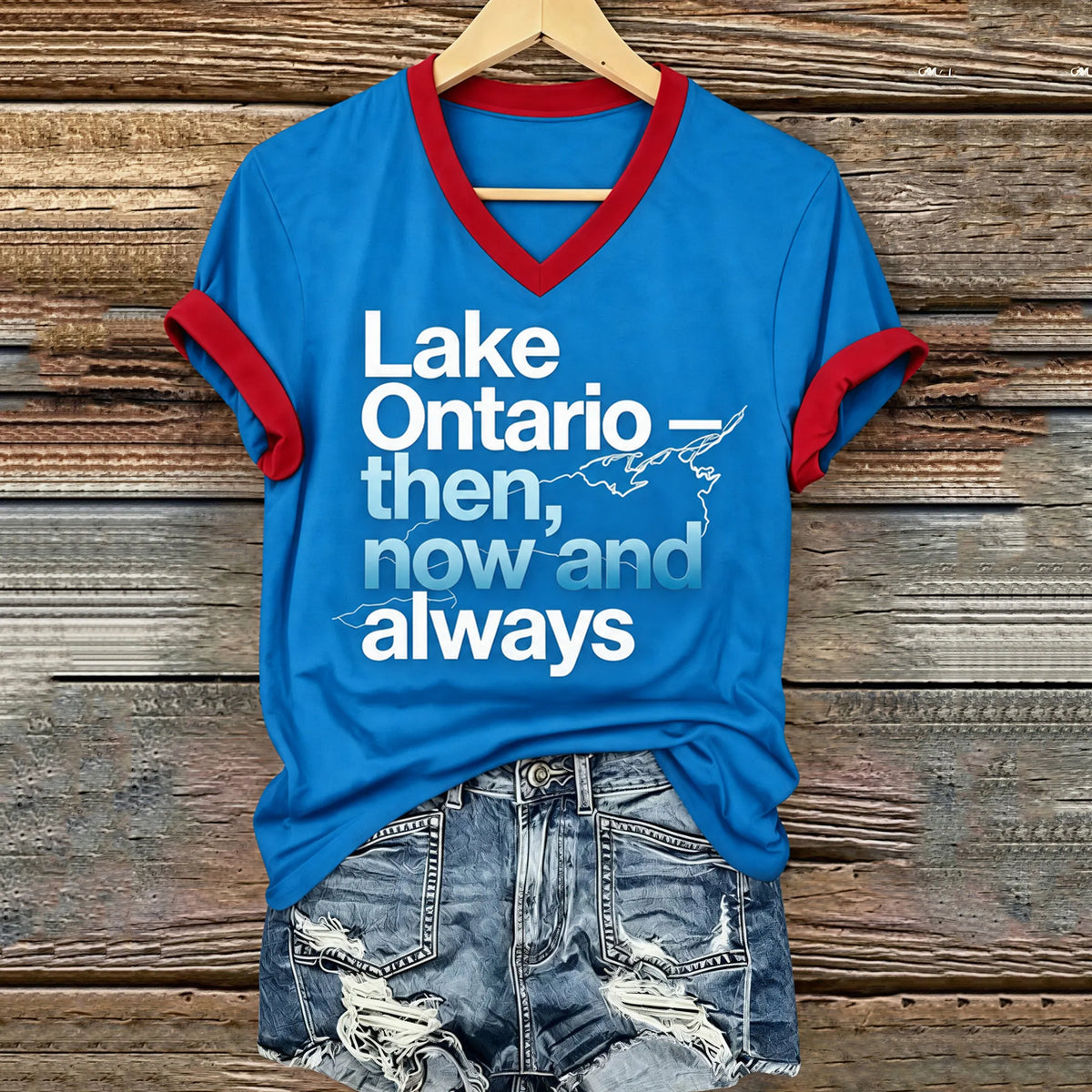 Women's Canada Lake Ontario Print T‐shirt