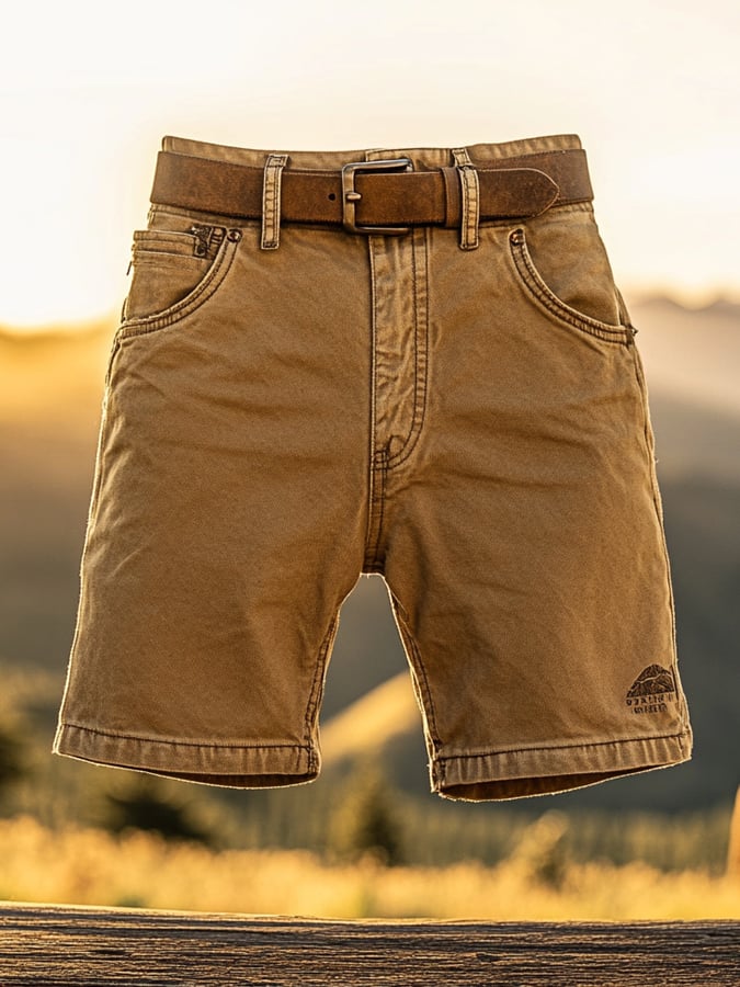 Casual shorts in a retro wash look for men