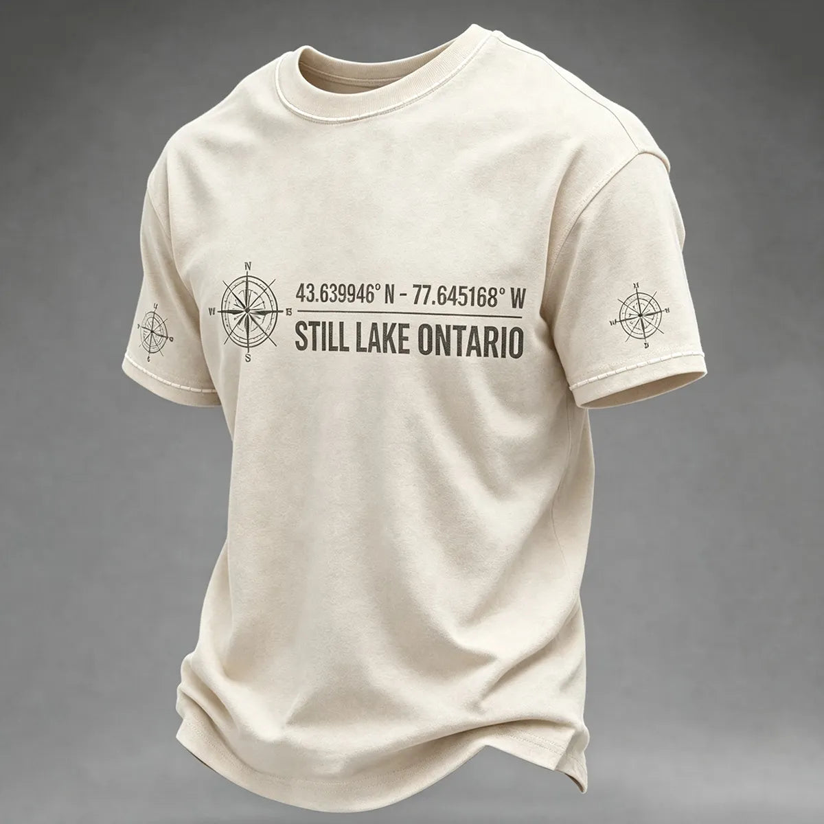 Men's Lake Ontario Always And Forever Printed Short Sleeve T-shirt