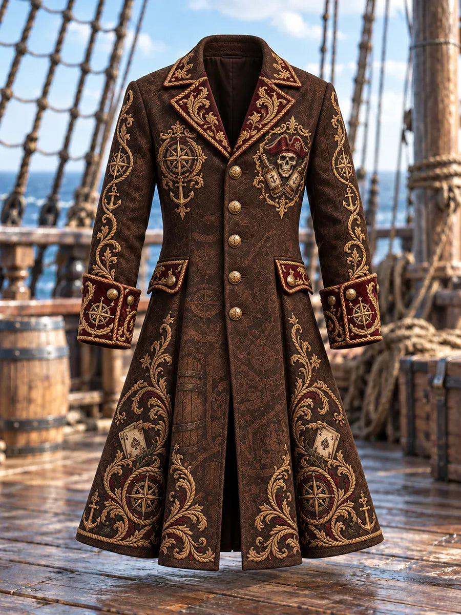 🥃 Men's Rum & Rebellion Pirate Captain Coat