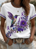 Women's Casual Print Short-Sleeve T-Shirt